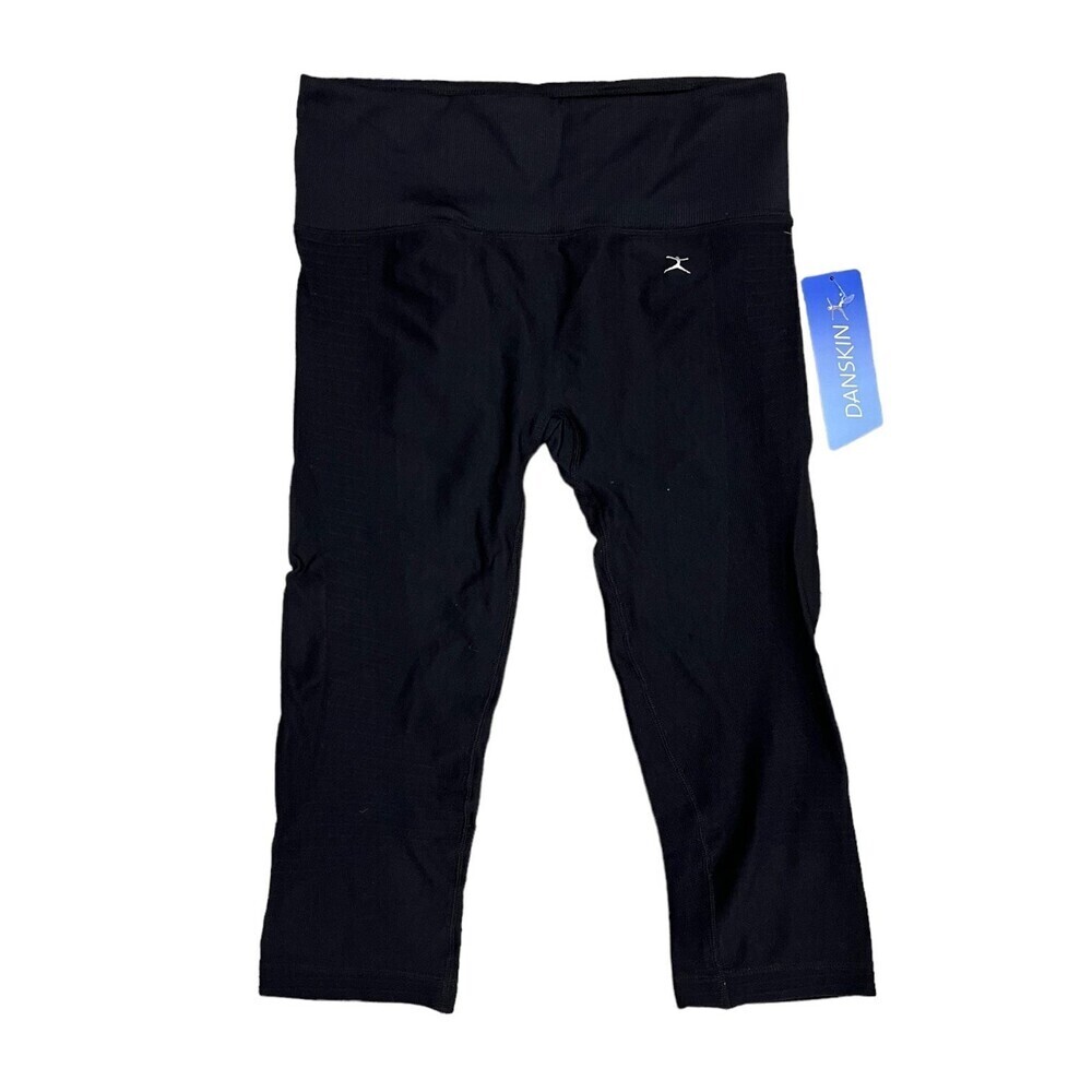 Danskin Black Seamless Capri Leggings M